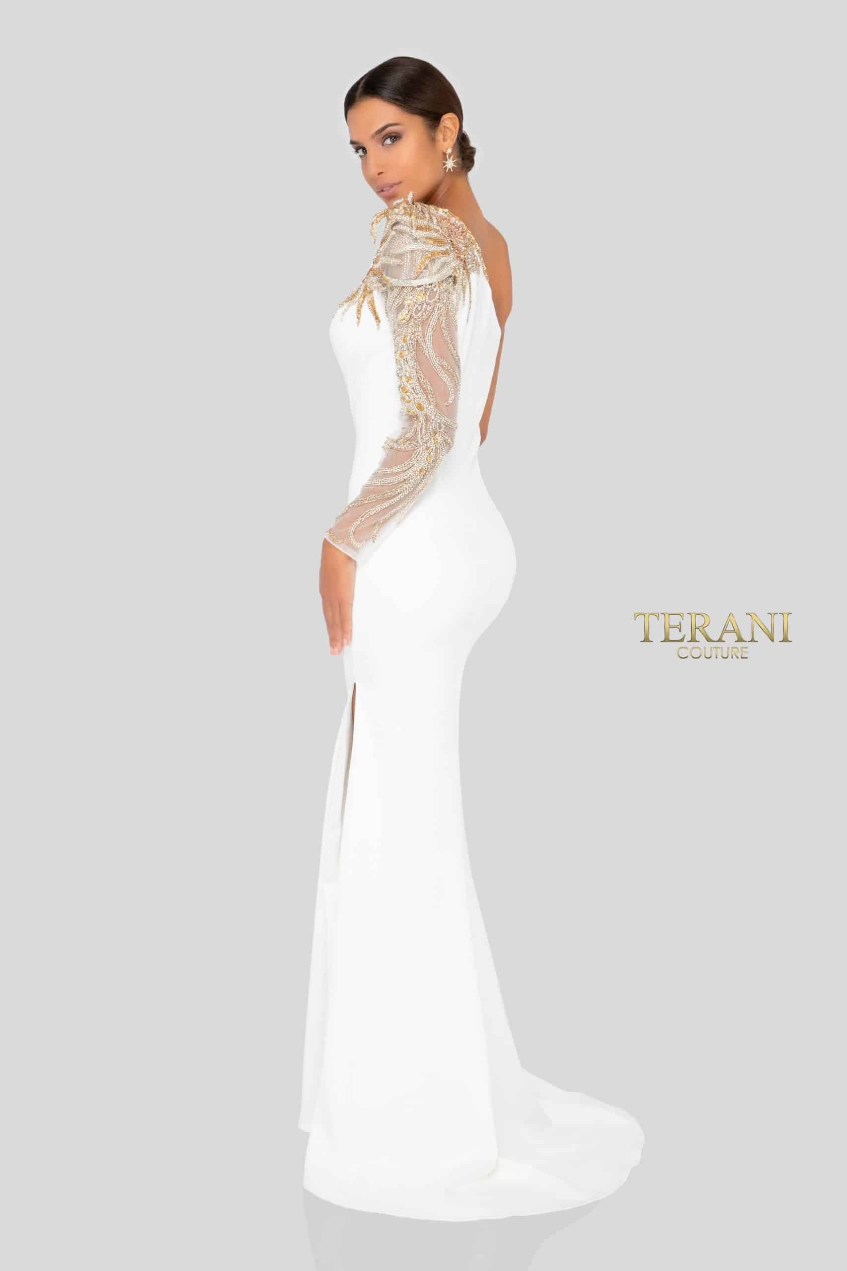 Terani Couture Long Formal Prom Gown 1911E9094 - The Dress Outlet