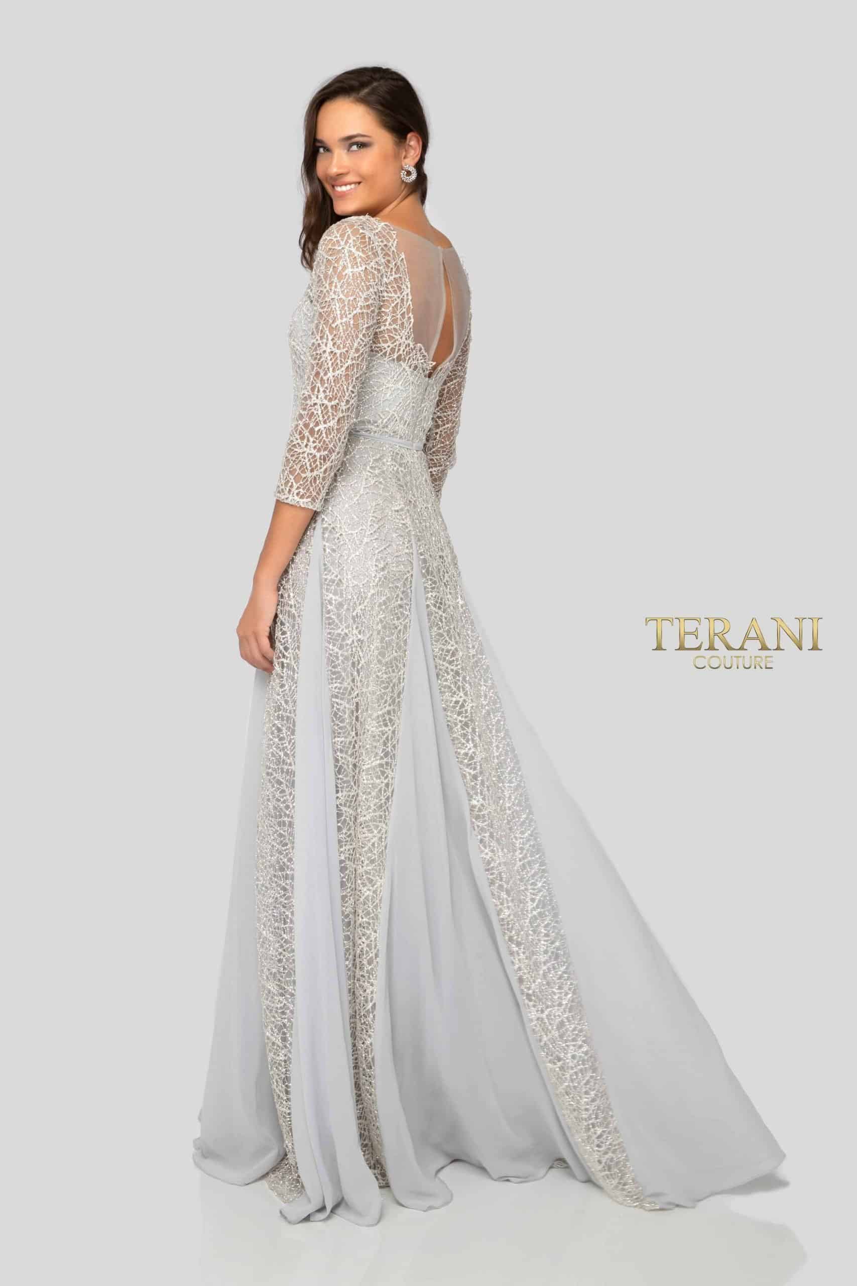 Terani Couture Formal Long Sleeve Dress 1911M9297 - The Dress Outlet