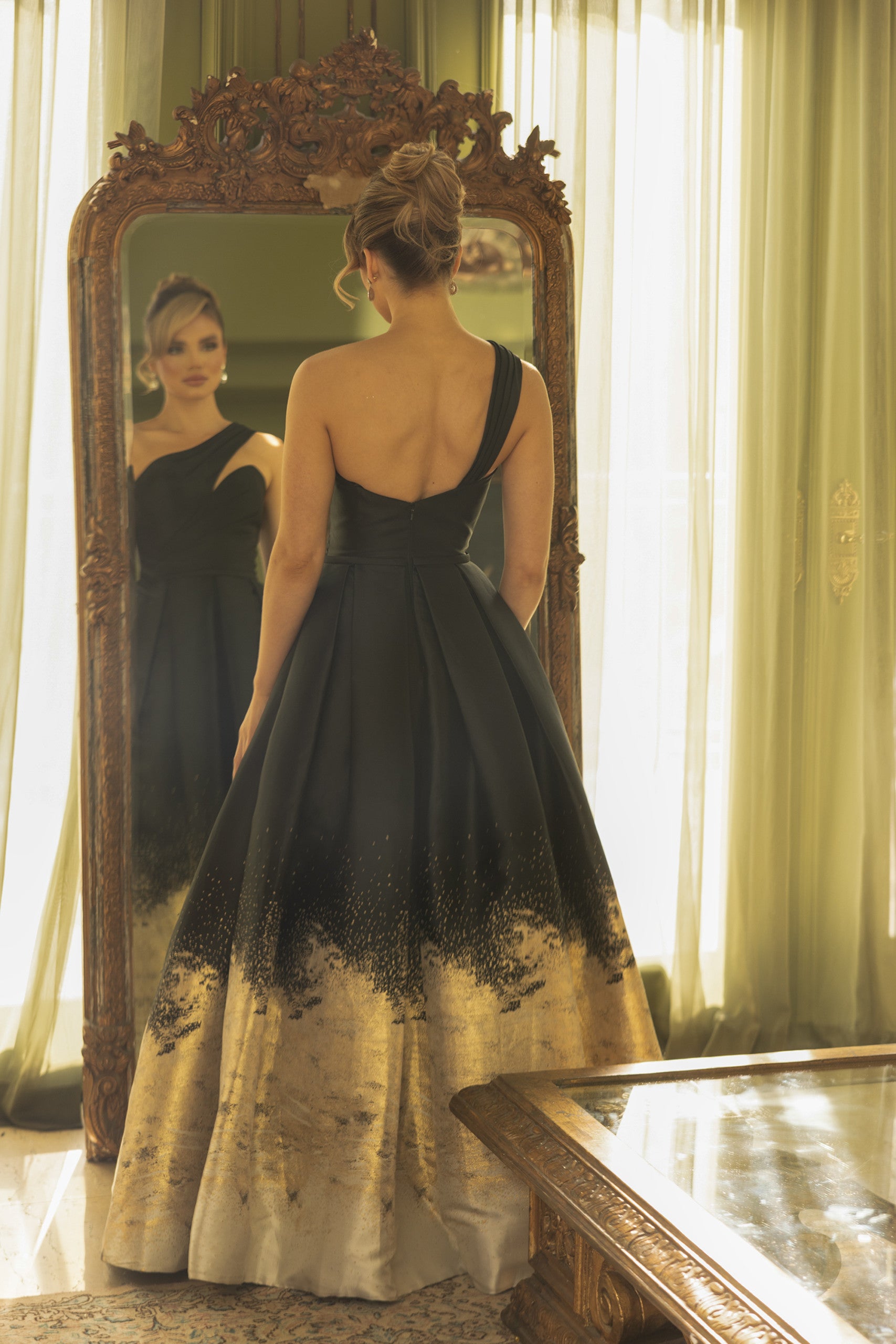 Terani Couture One Shoulder Long Ball Gown 1912E9180 - The Dress Outlet