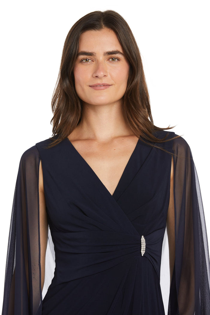 Cocktail Dresses Short Ruched Cocktail Dress Navy