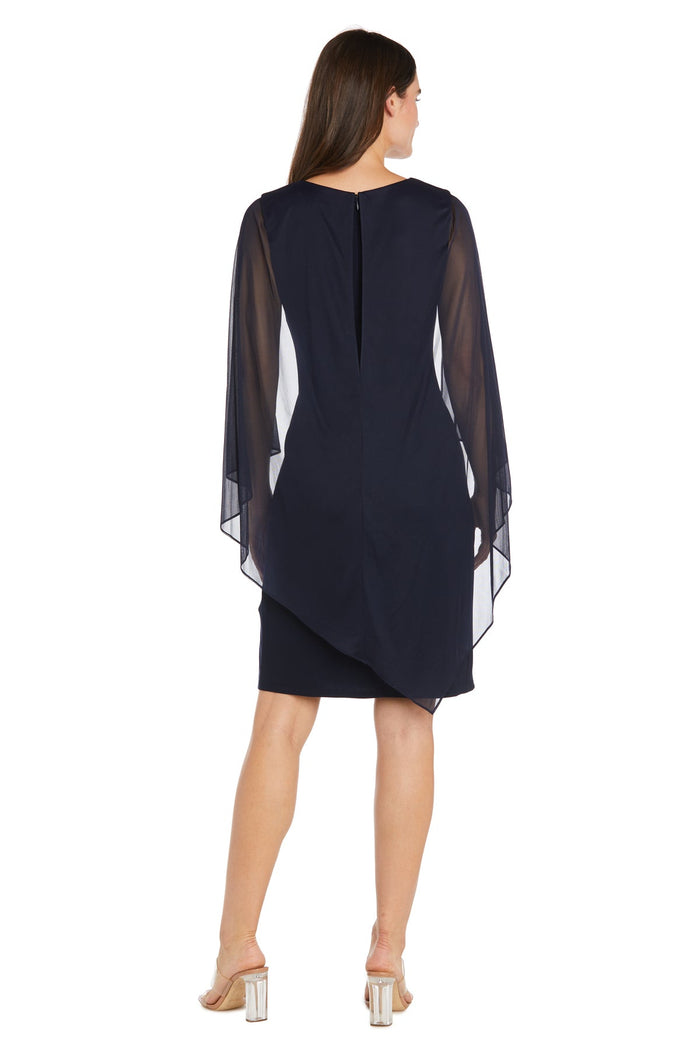 Cocktail Dresses Short Ruched Cocktail Dress Navy