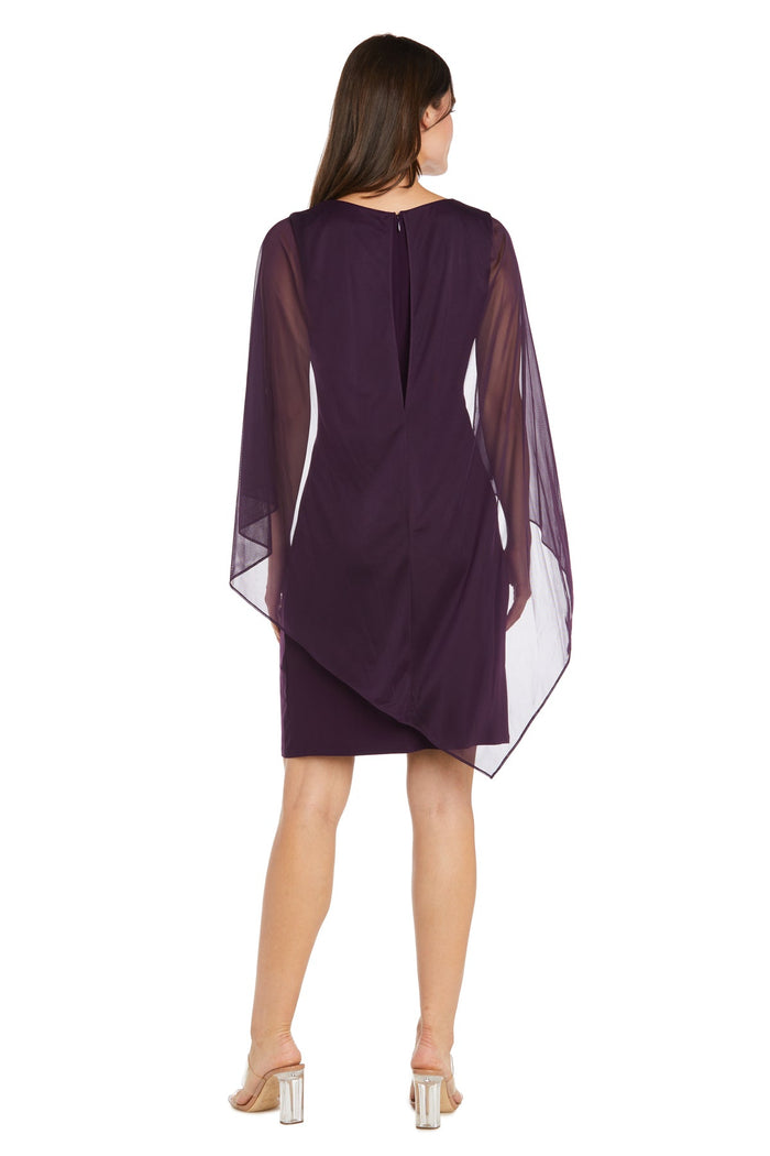Cocktail Dresses Short Ruched Cocktail Dress Plum