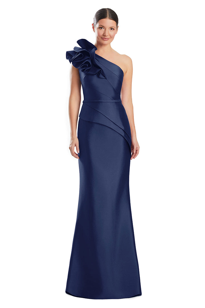 Formal Dresses Long Mermaid Formal Ruffled Evening Dress Navy