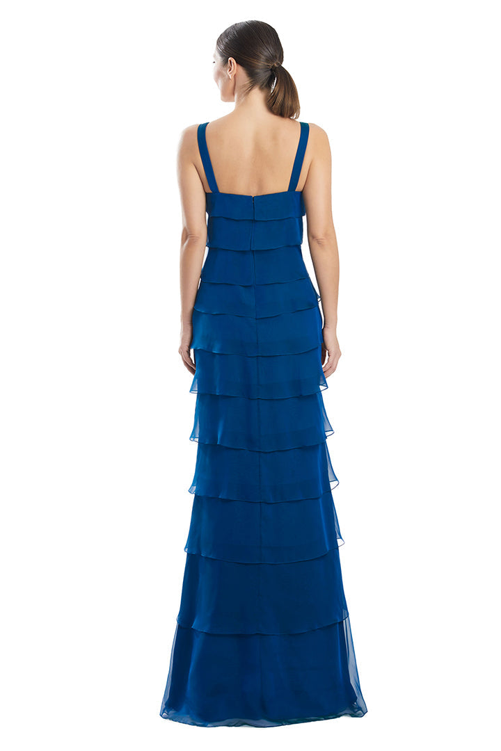 Prom Dresses A Line Long Formal Layered Evening Prom Dress Ocean