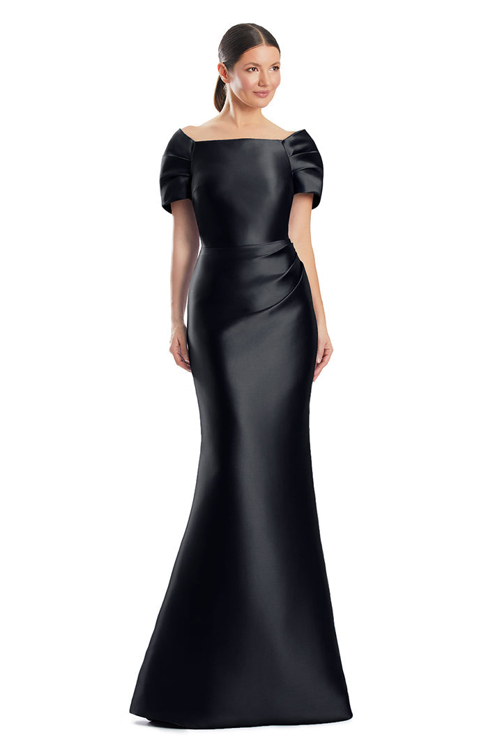 Formal Dresses Pleated Long Formal Mermaid Dress Black