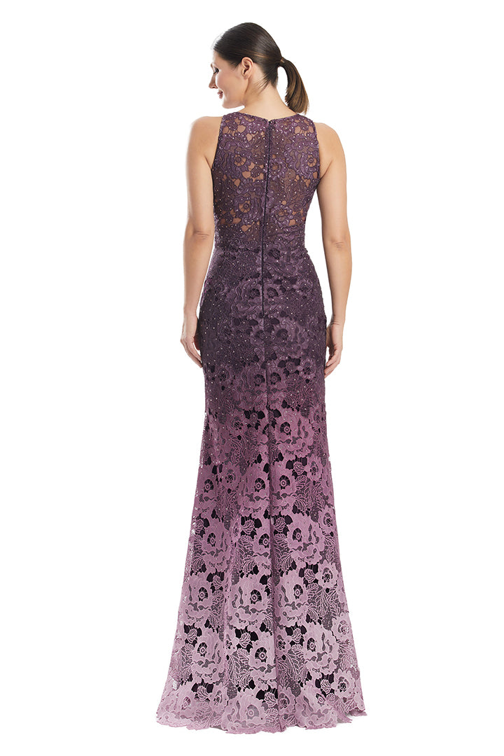 Formal Dresses Long Beaded Lace Formal Evening Dress Aubergine Ombre