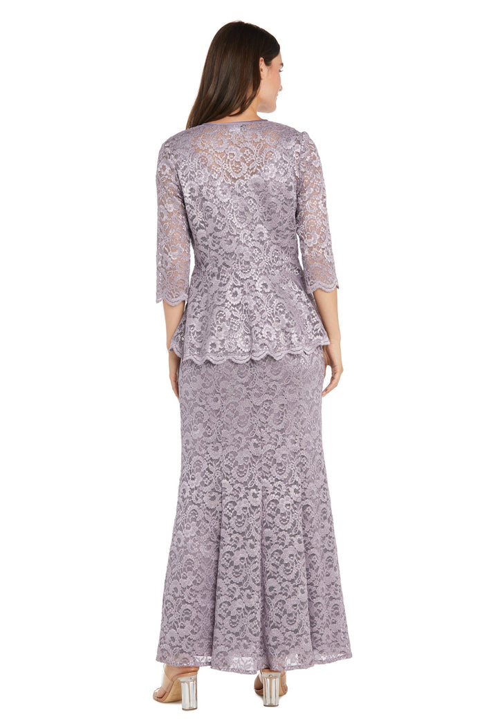 Formal Dresses Glitter Long Overlay Jacket Petite Dress Orchid