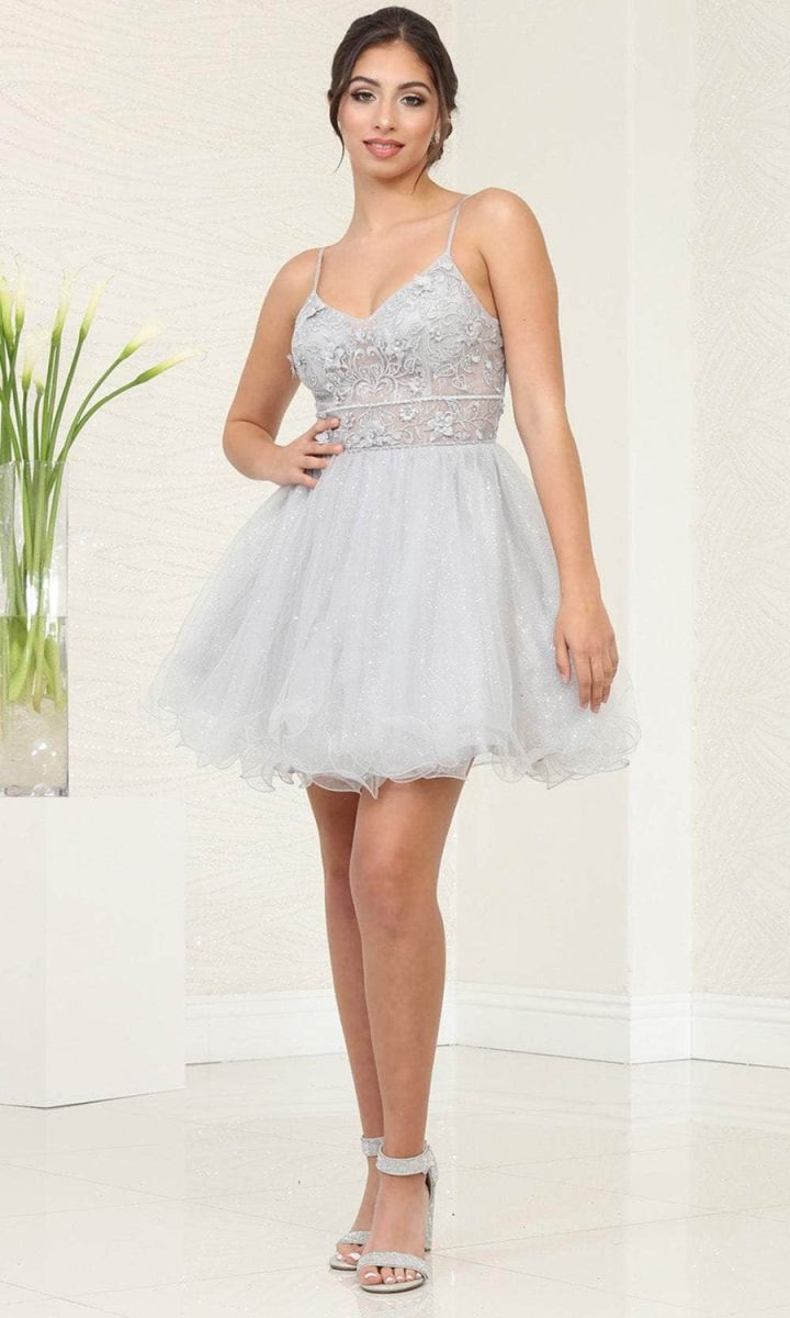 Scoop Mini/Short Tulle Cocktail A-Line May Queen 2067