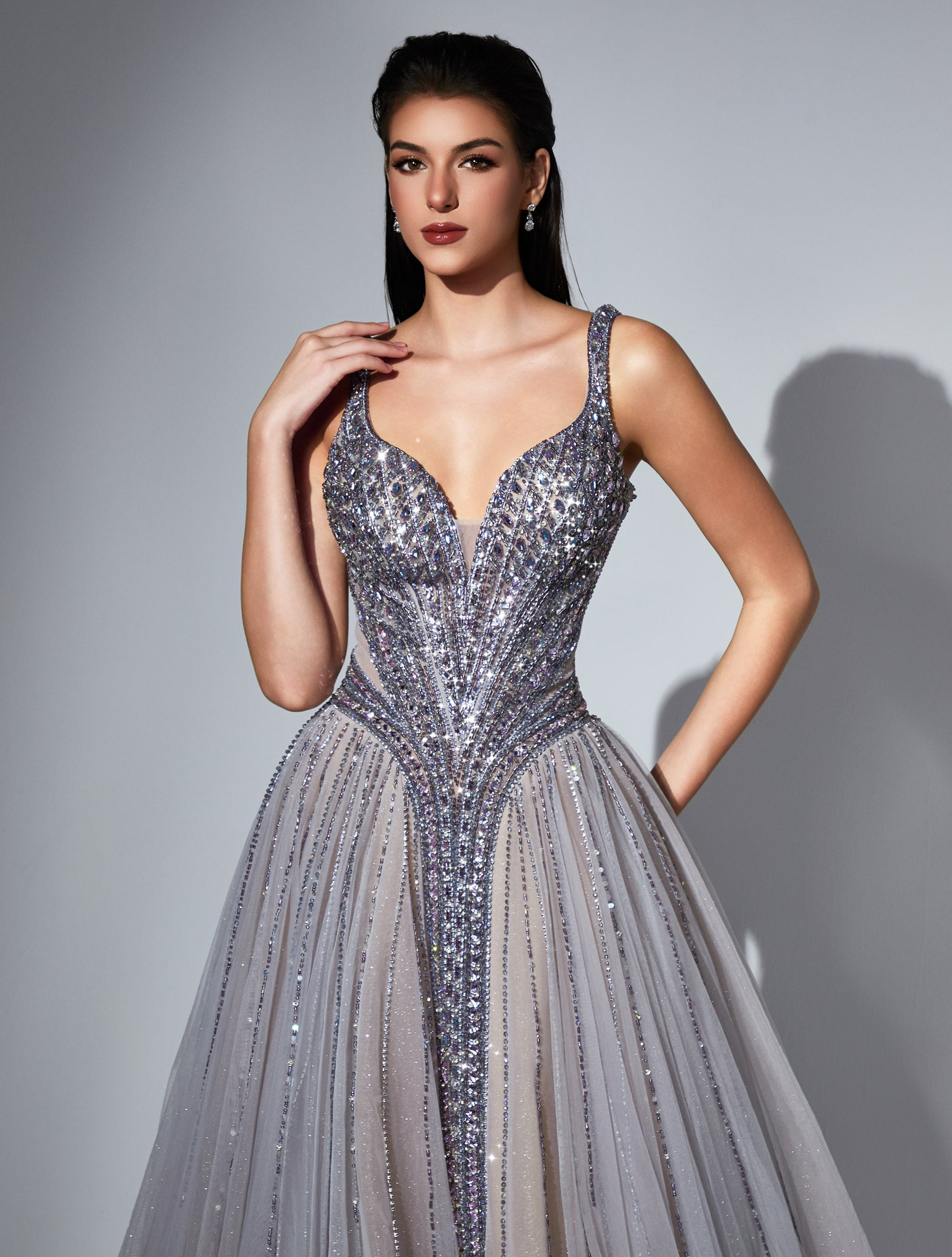 Sweetheart Floor-Length Tulle Prom Mermaid Luscious Delia LD11533 Pre Order