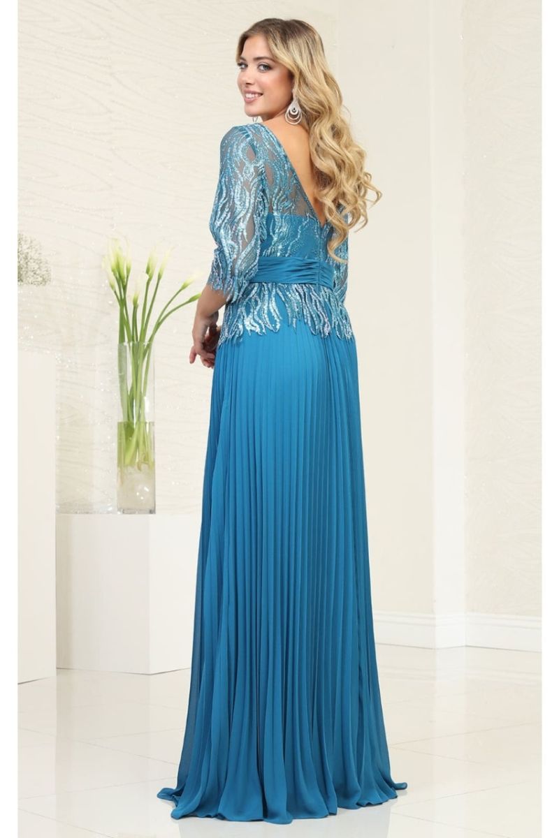 Bateau Floor-Length Chiffon Formal A-Line May Queen 2007