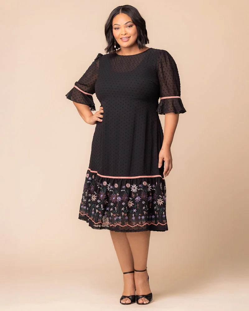 Plus Size Dresses Formal Cocktail Plus Size Midi Dress Kiyonna 12252902 Wildflowers