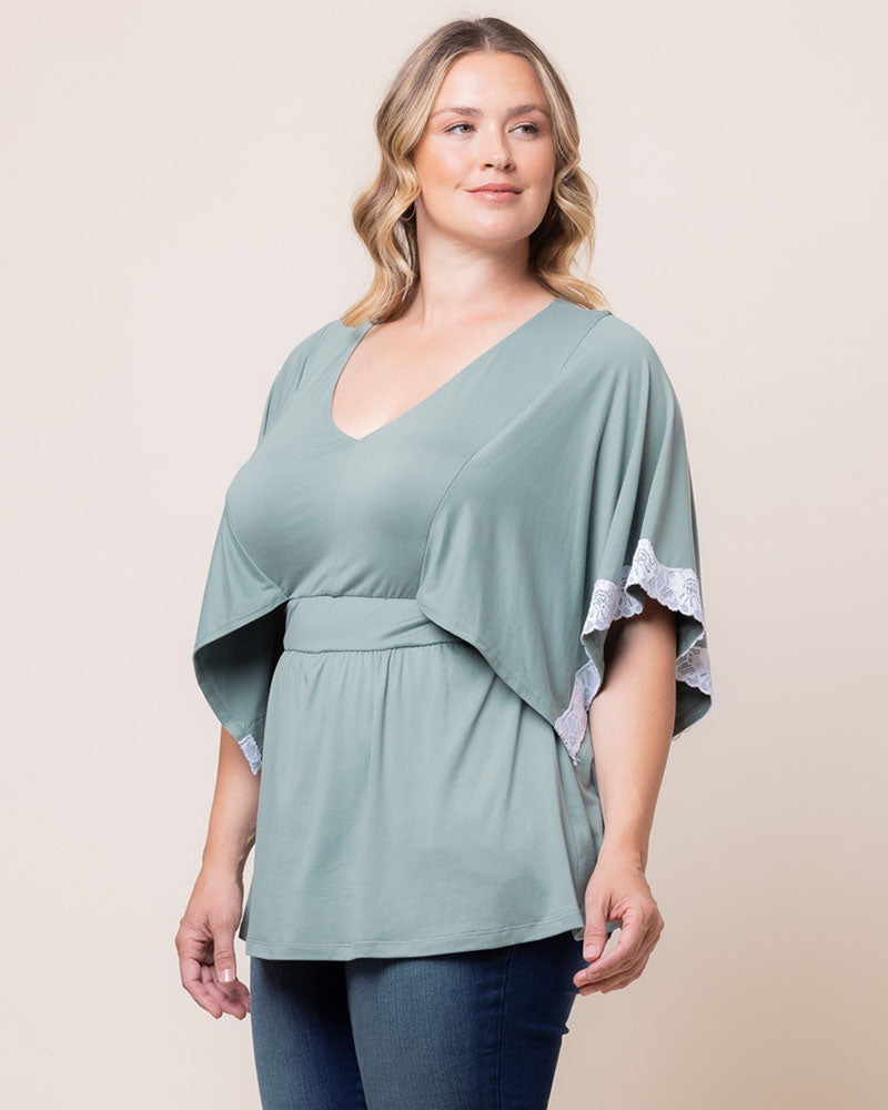 Top Formal Plus Size Evening Top Kiyonna 22240702 Thyme