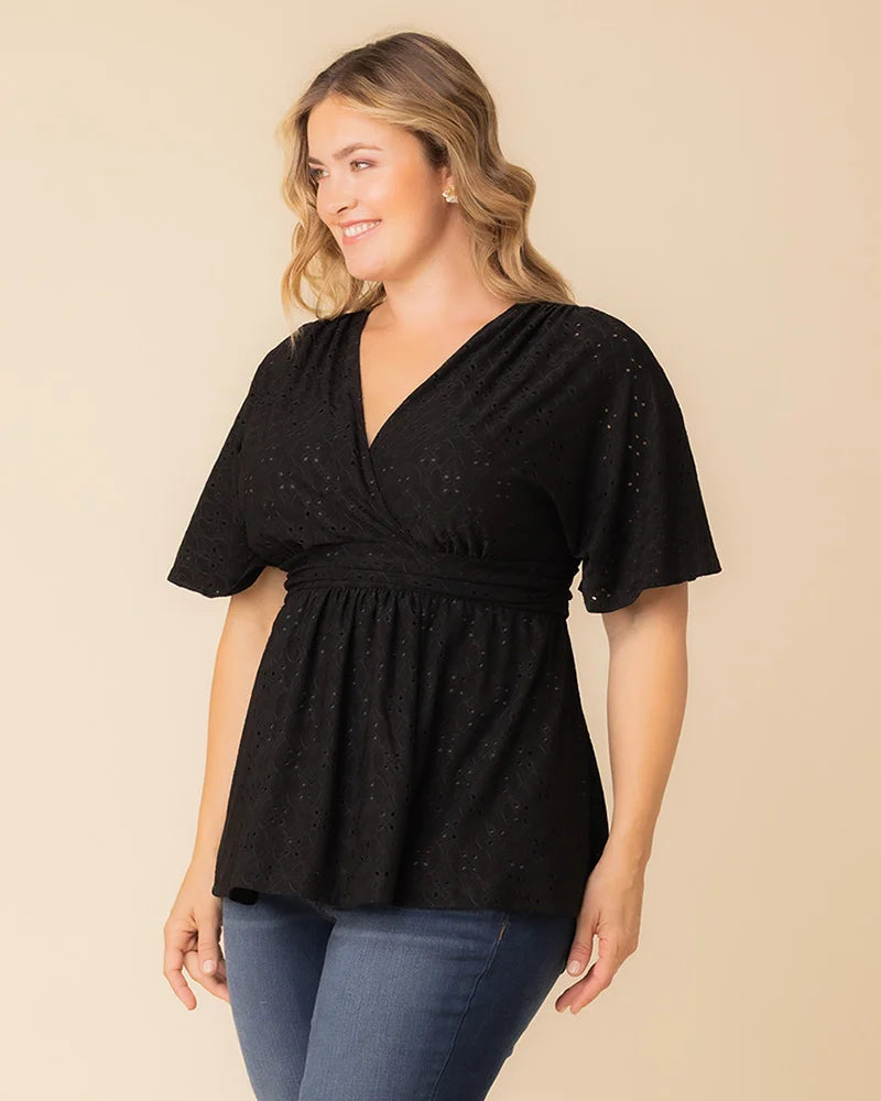 Top Formal Evening Top Kiyonna 22252102 Black Noir