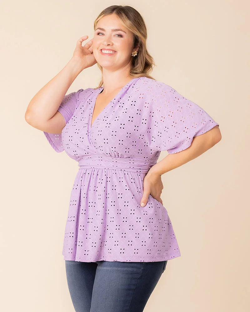 Top Formal Evening Top Kiyonna 22252102 Lilac