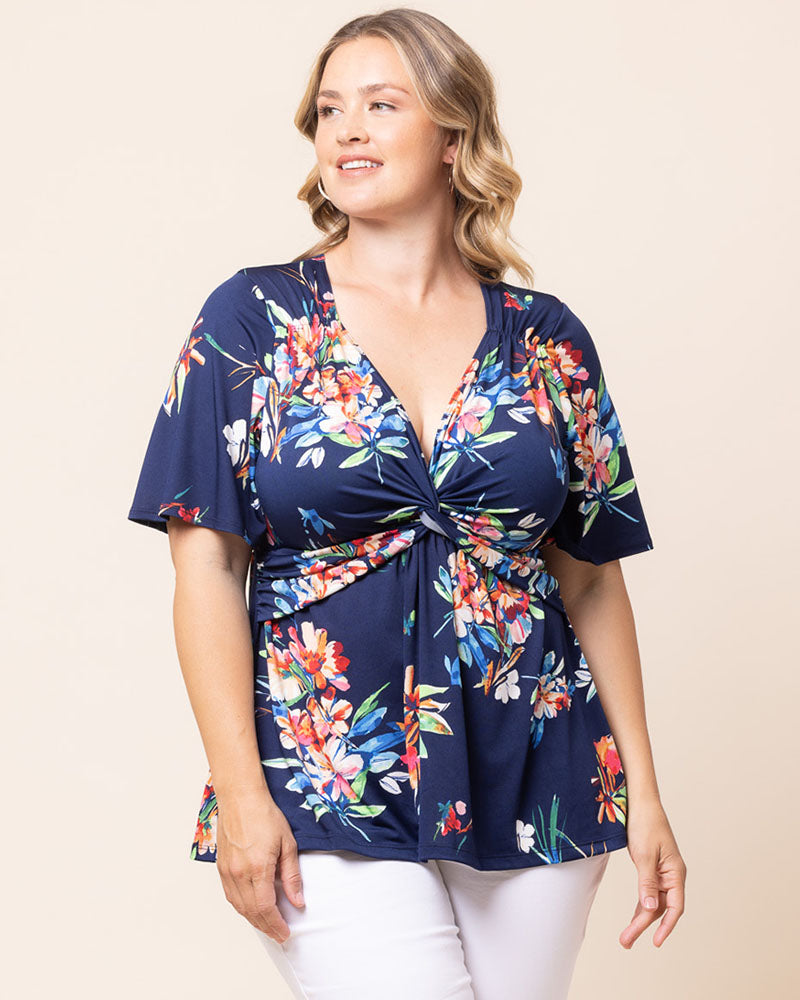 Top Formal Evening Top Belize Blooms