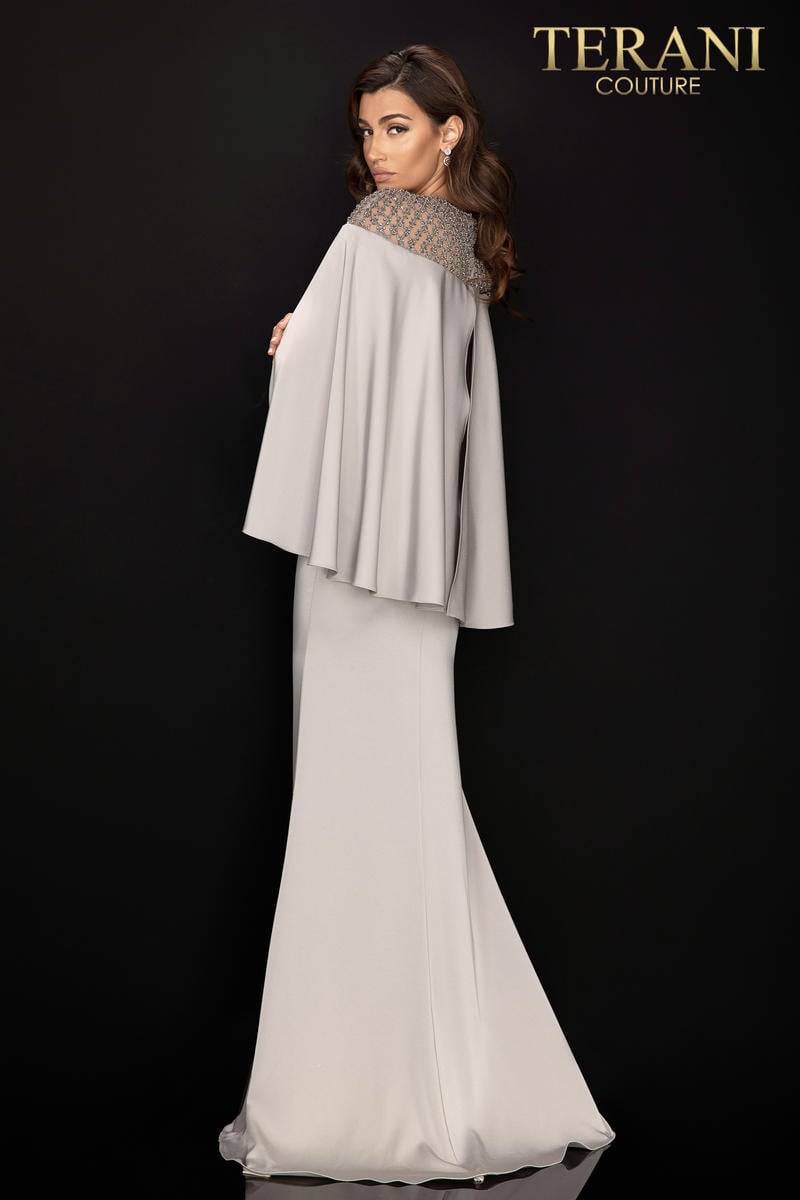 Terani Couture Long Formal Mother Of Bride Gown 2011M2155 - The Dress Outlet