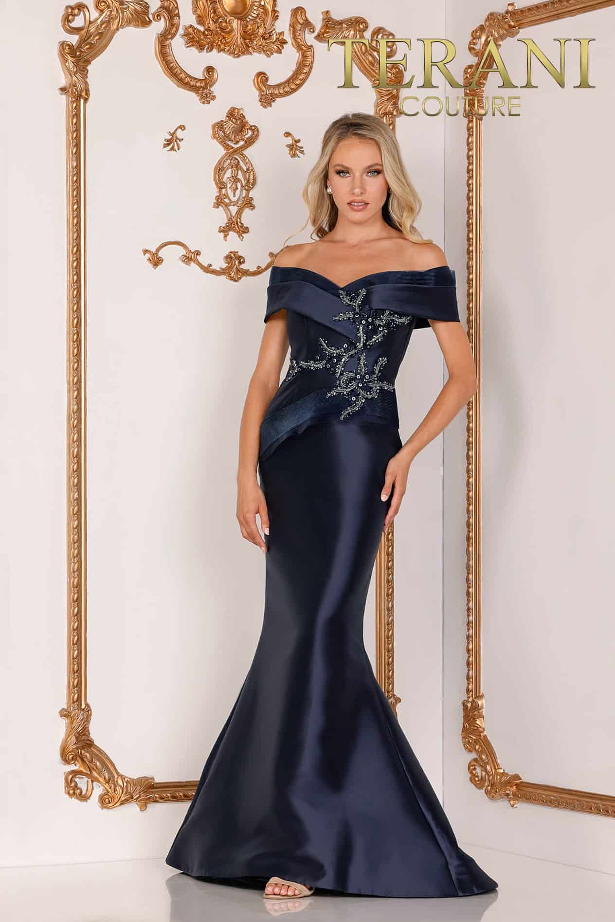 Terani Couture Long Mother Of Bride Dress 2011M2159 - The Dress Outlet