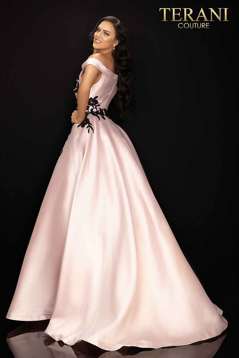 Terani Couture Long Off Shoulder Prom Dress 2011P1229 - The Dress Outlet