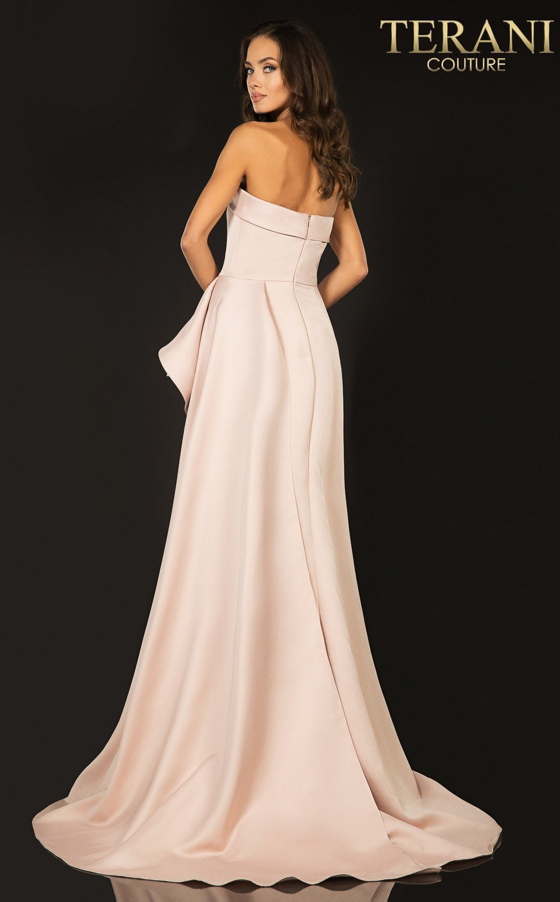 Terani Couture Strapless Long Prom Dress 2012P1288 - The Dress Outlet