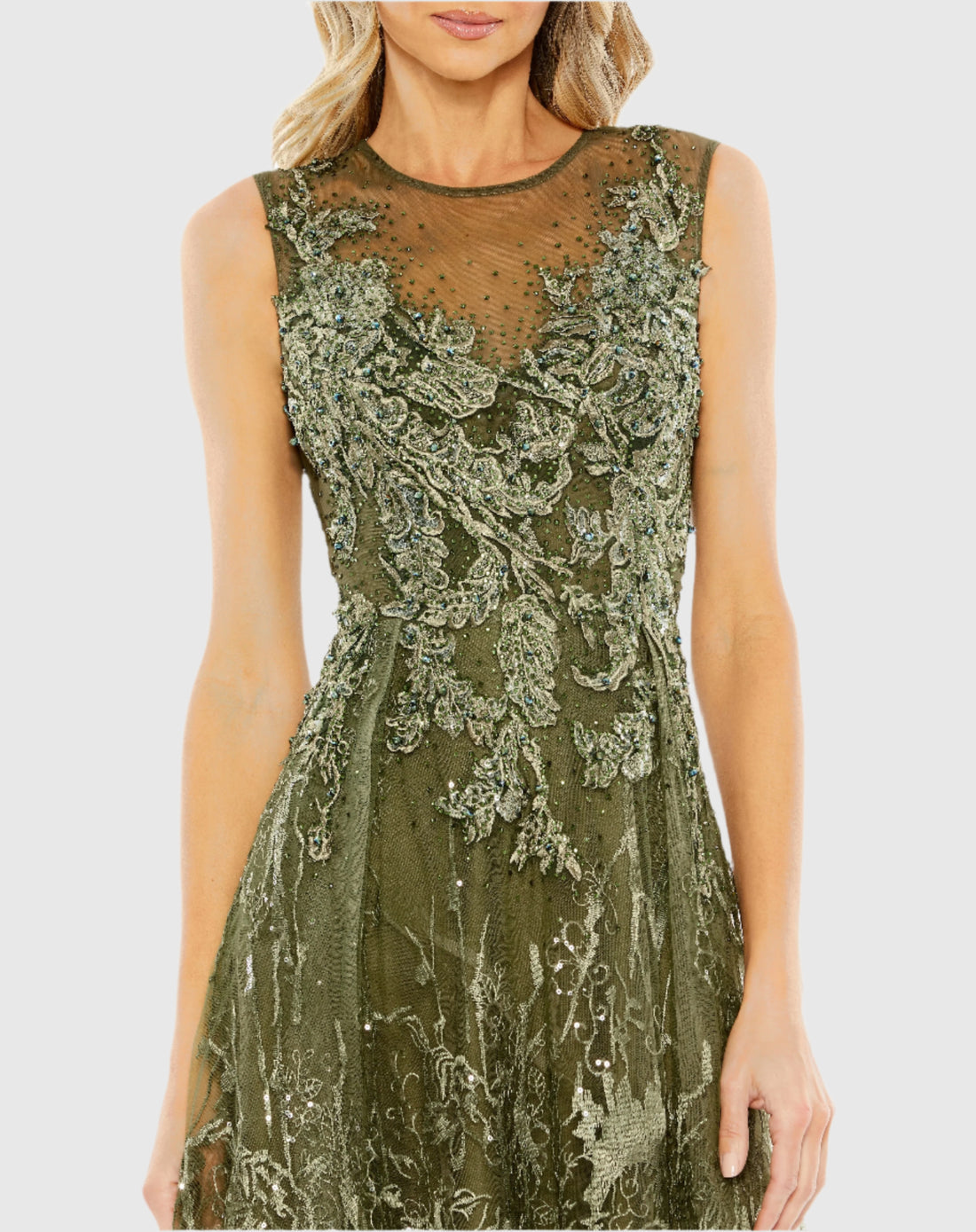 Formal Dresses Long Formal A Line Floral Lace Evening Dress Olive