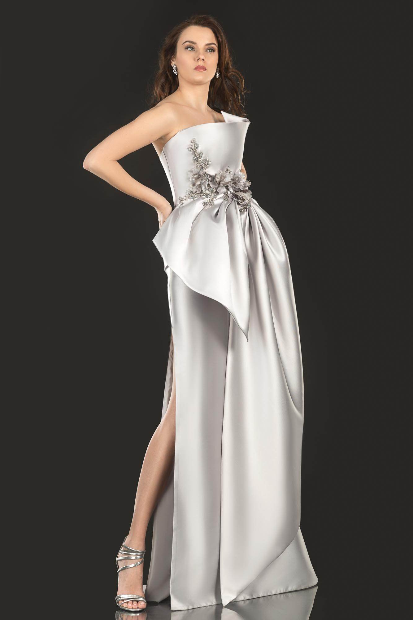 Terani Couture Strapless Long Evening Gown 2021E2876 - The Dress Outlet