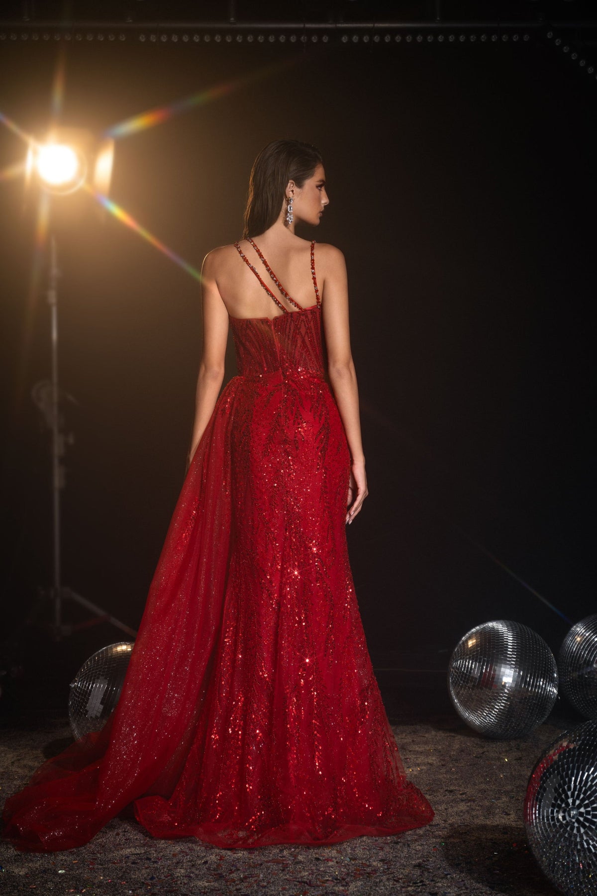 Sweetheart Floor-Length with Train Sequin Prom Sheath Column Pre Order