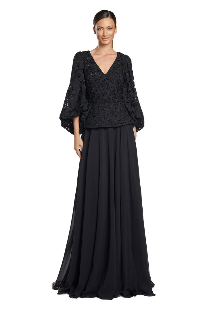 Mother of the Bride Dresses Long Mother of the Bride Peplum Formal Dress Black
