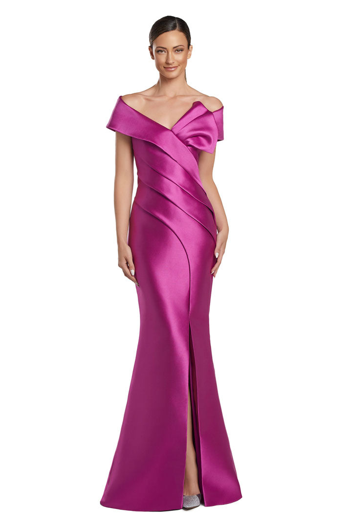 Formal Dresses Long Formal Pleated Evening Dress Fuchsia