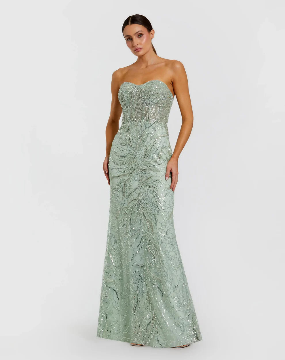 Prom Dresses Glittered Long Prom Dress Jade