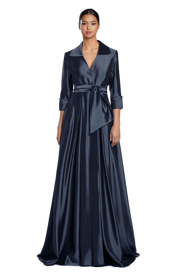 Formal Dresses Evening Long Formal Slit A Line Dress Navy