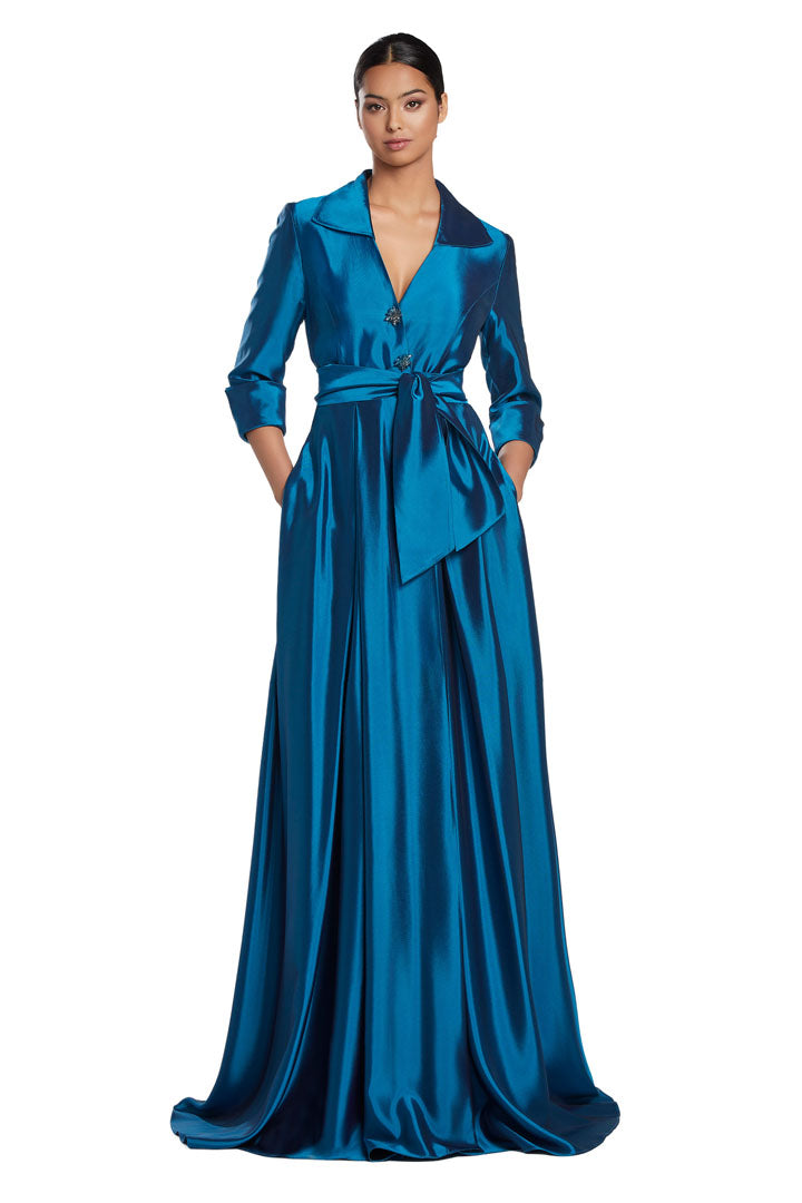 Formal Dresses Evening Long Formal Slit A Line Dress Storm Blue