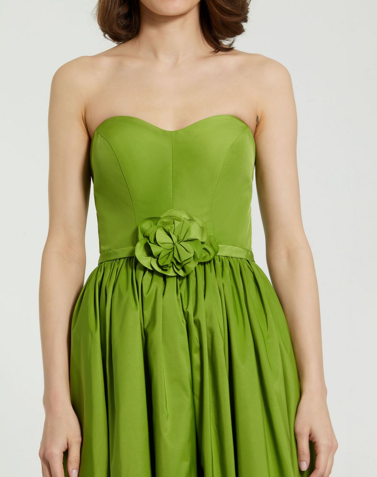 Formal Dresses A Line Tea Length Floral Detail Formal Dress Pear