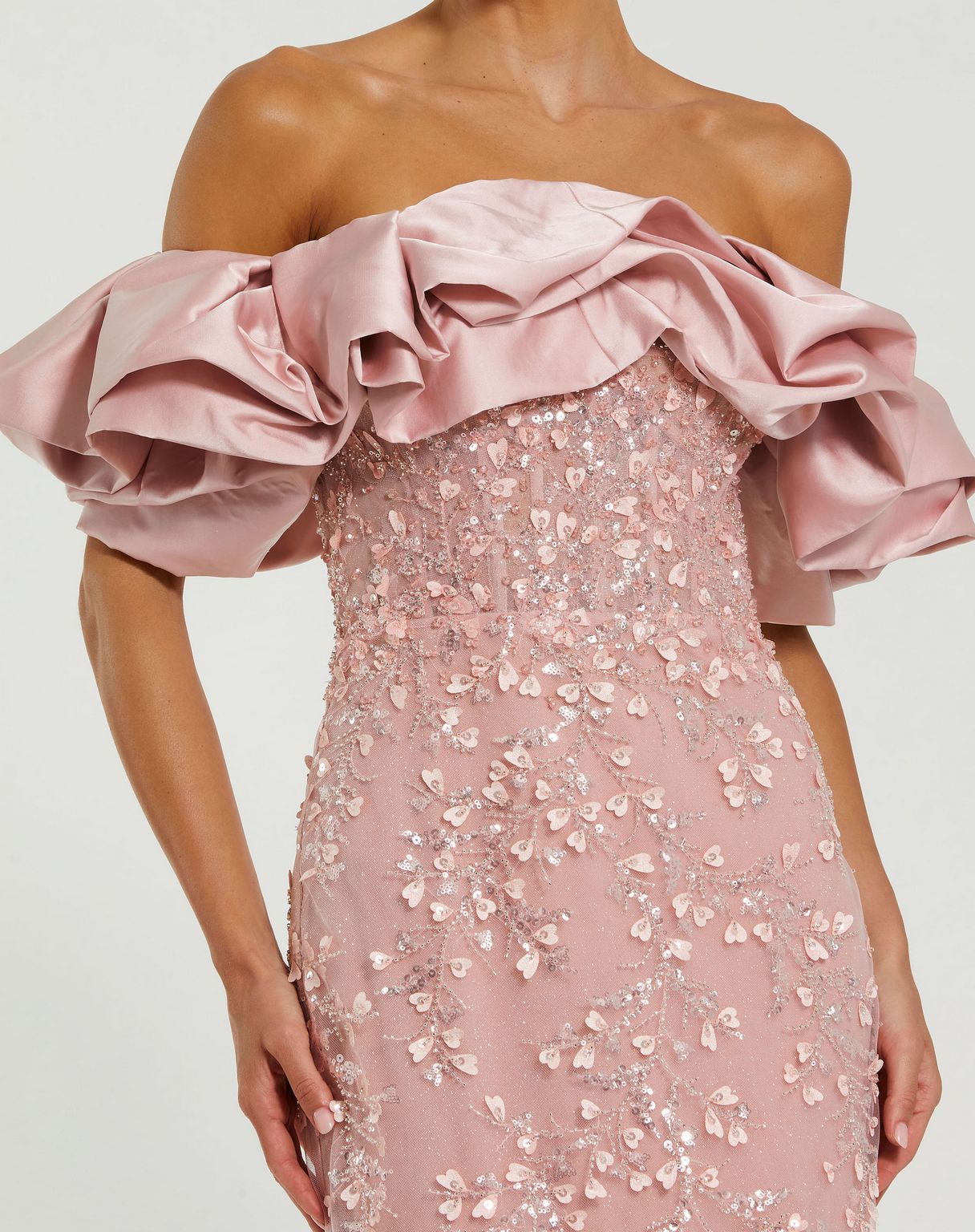 Prom Prom Long Formal Beaded Applique Mermaid Dress Dresses