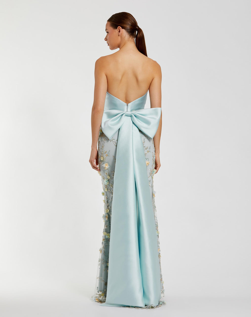 Prom Dresses Long Formal Floral Applique Prom Dress Mac Duggal 21102 Rose