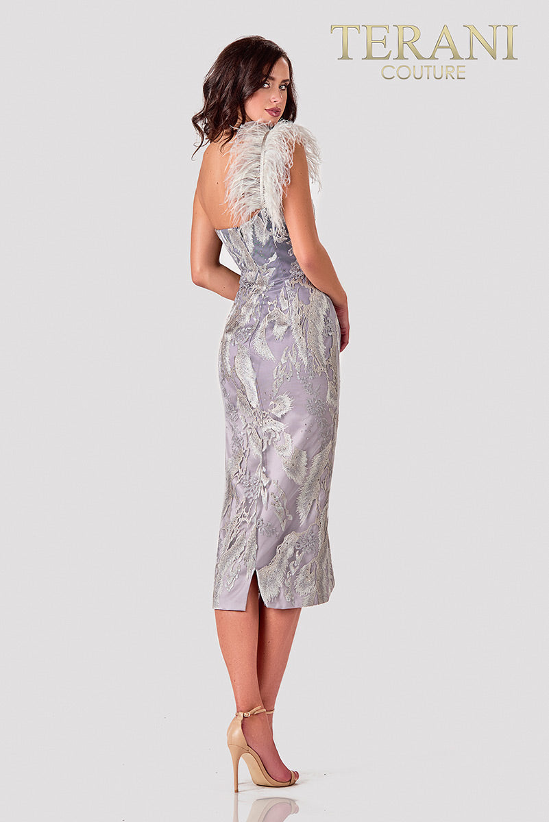 Terani Couture Prom Dress One Shoulder Beaded Dress 2111C4557 - The Dress Outlet