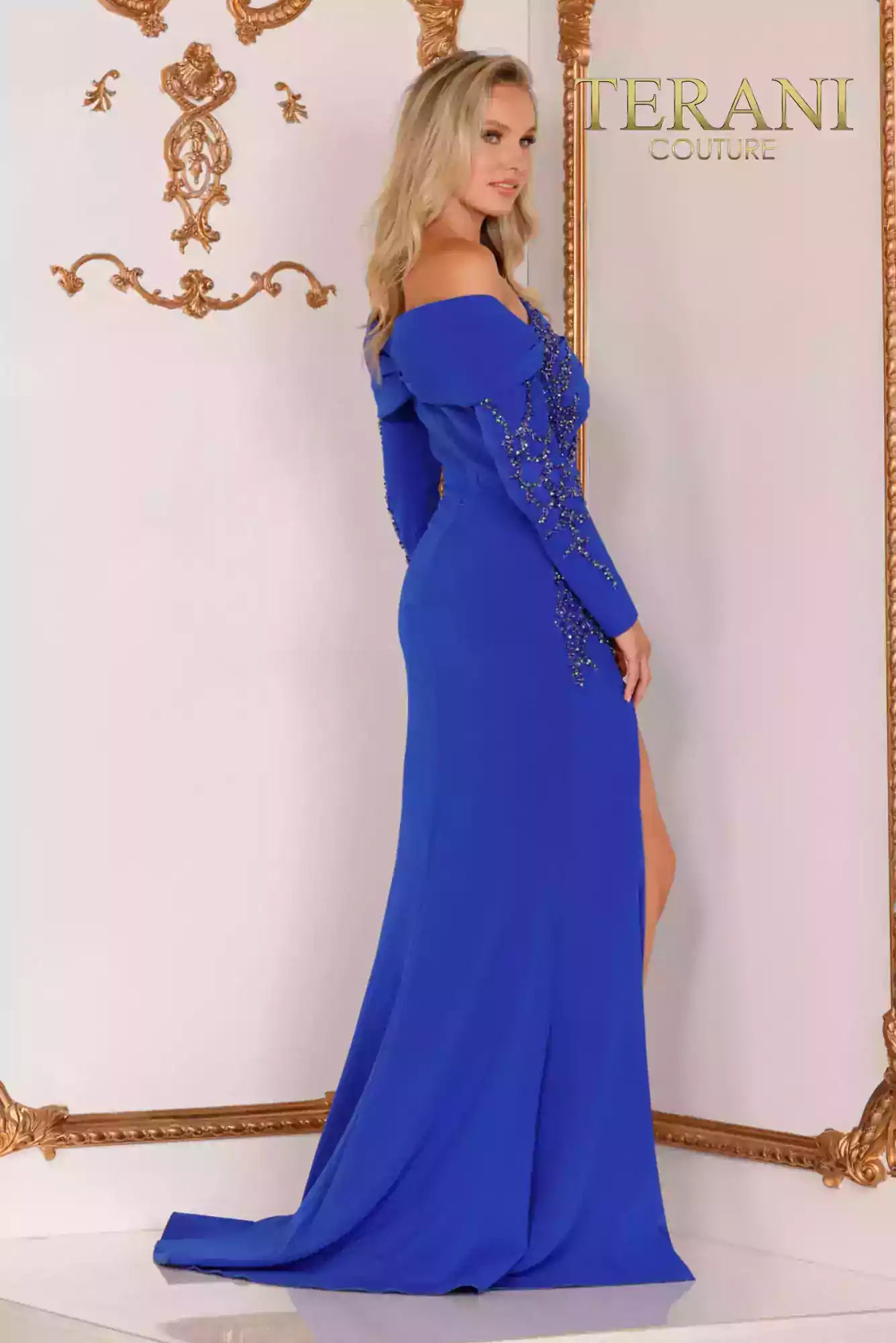 Terani Couture Formal Long Mother Of The Bride Dress 2111M5263 - The Dress Outlet
