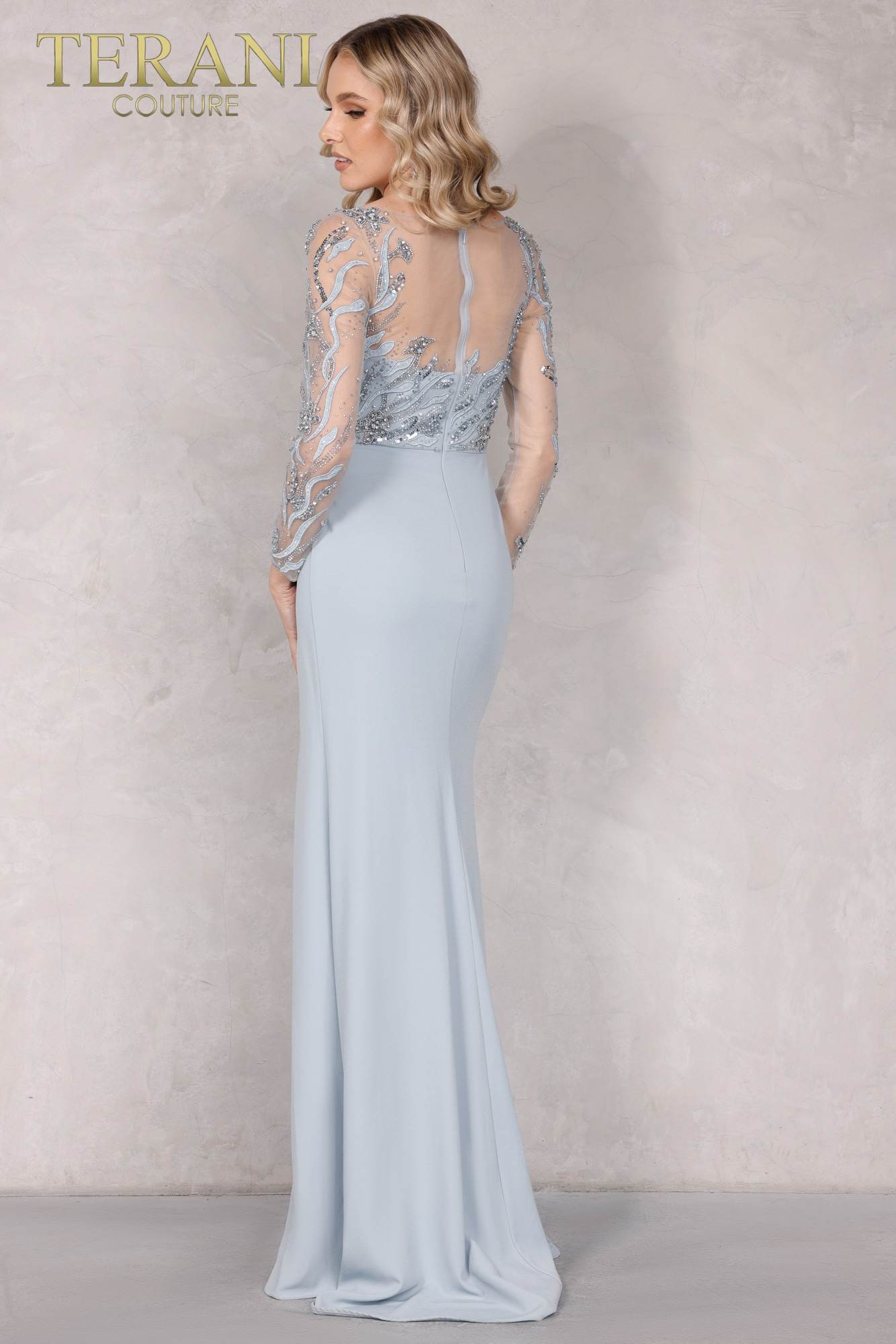 Terani Couture Formal Long Sleeve Dress 2111M5266 - The Dress Outlet