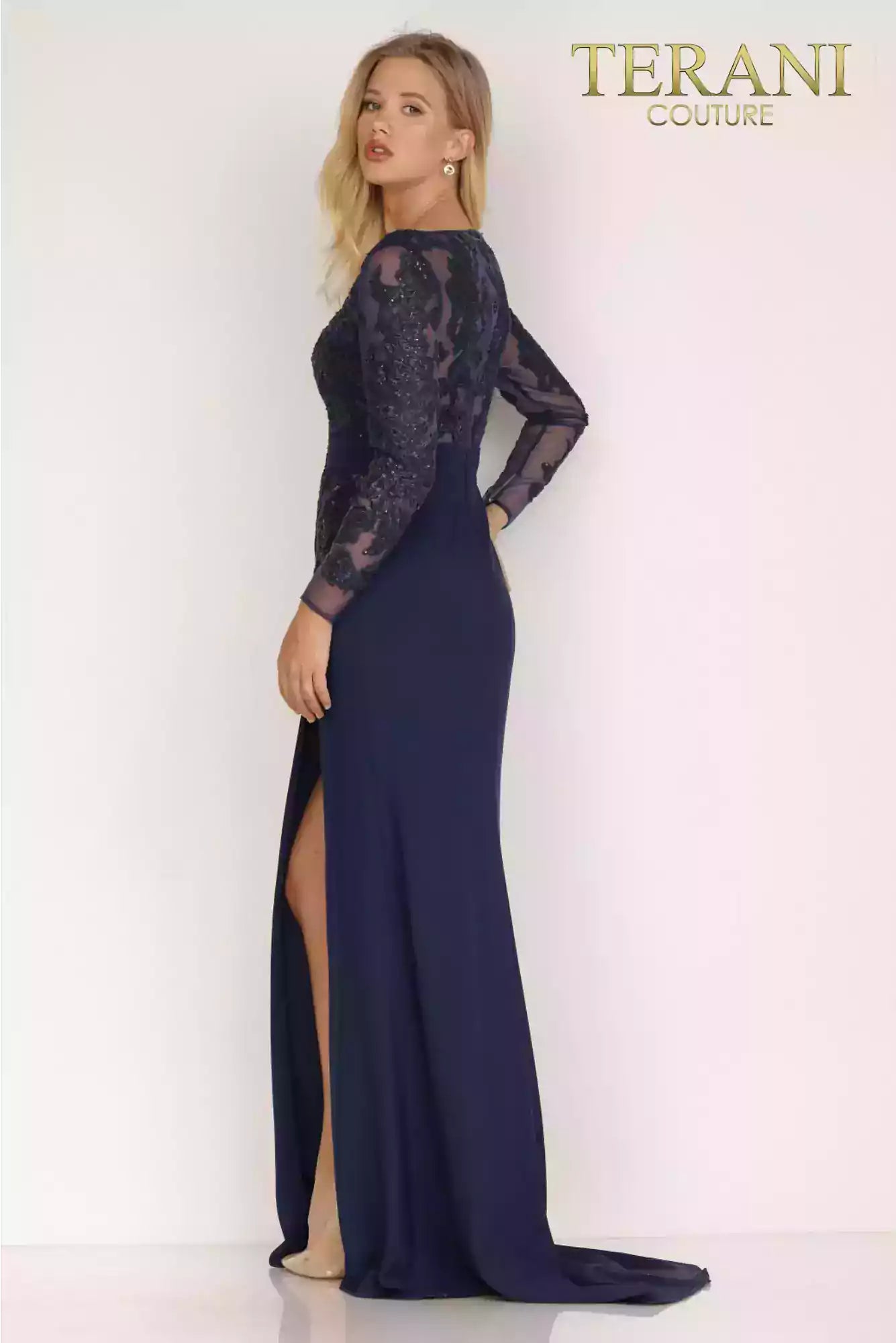 Terani Couture Long Sleeve Formal Dress 2111M5275 - The Dress Outlet