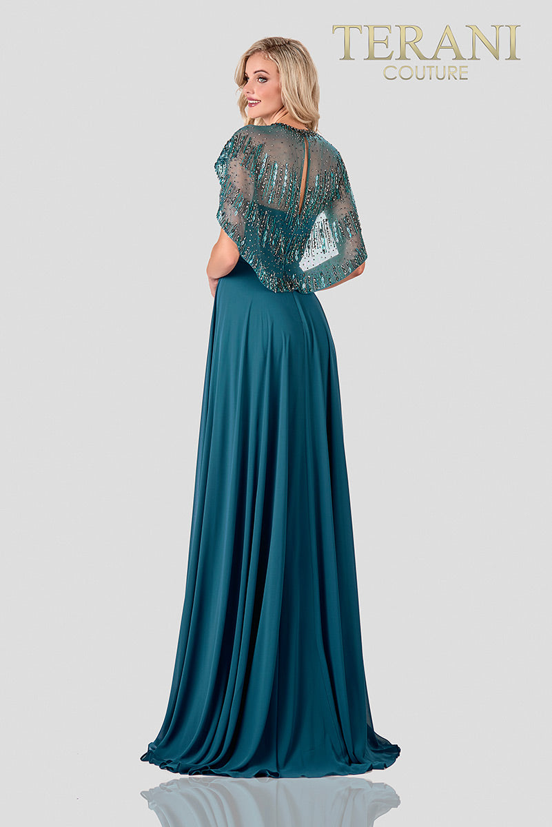 Terani Couture Long Formal Beaded Dress 2111M5295 - The Dress Outlet