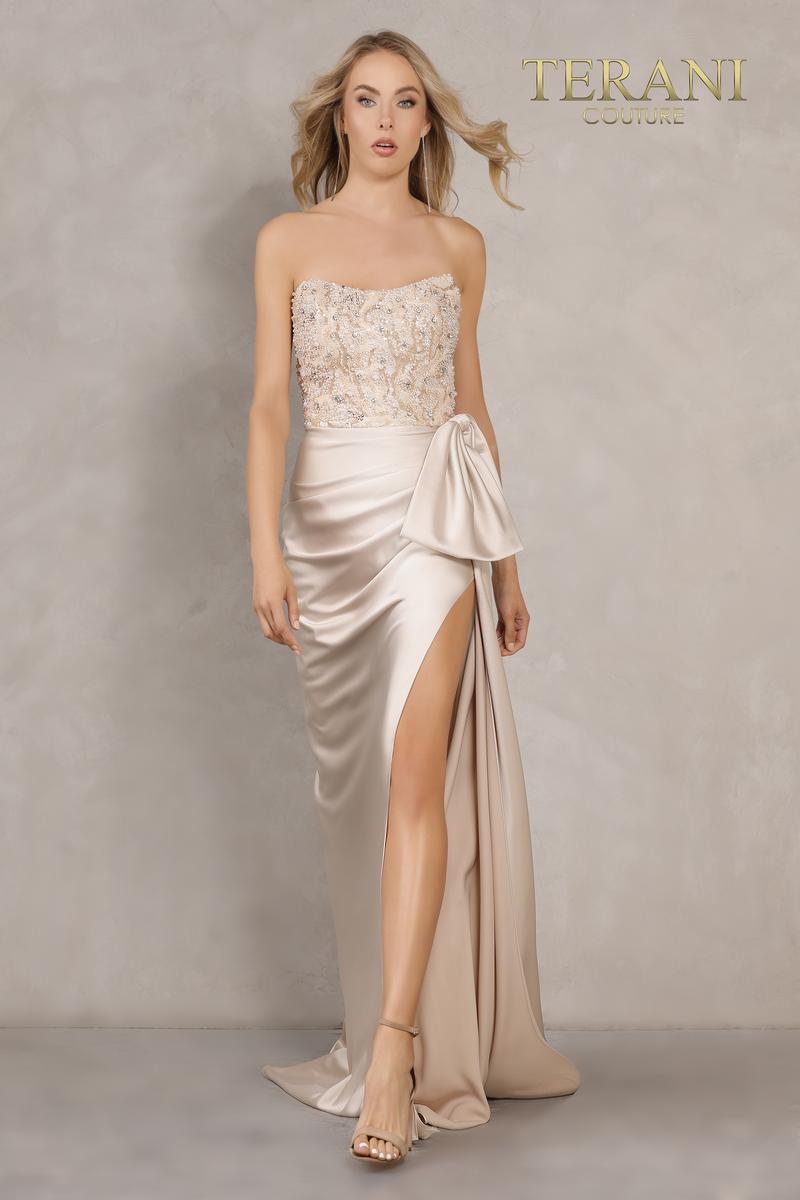 Terani Couture Prom Long Strapless Dress 2111P4063 - The Dress Outlet