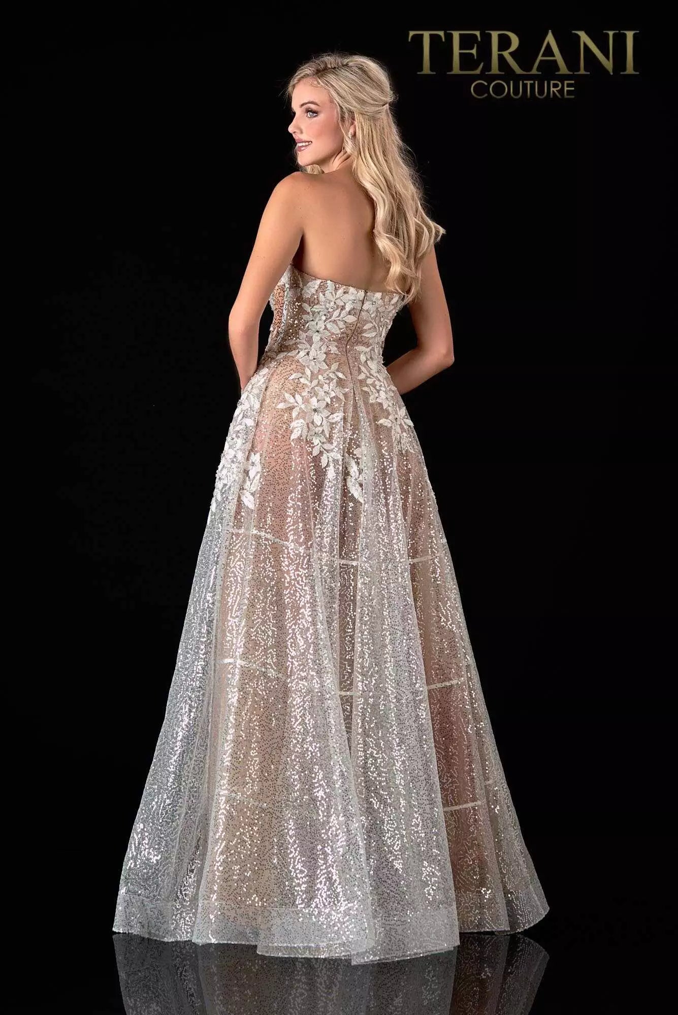 Terani Couture Prom Strapless Long Gown 2111P4105 - The Dress Outlet
