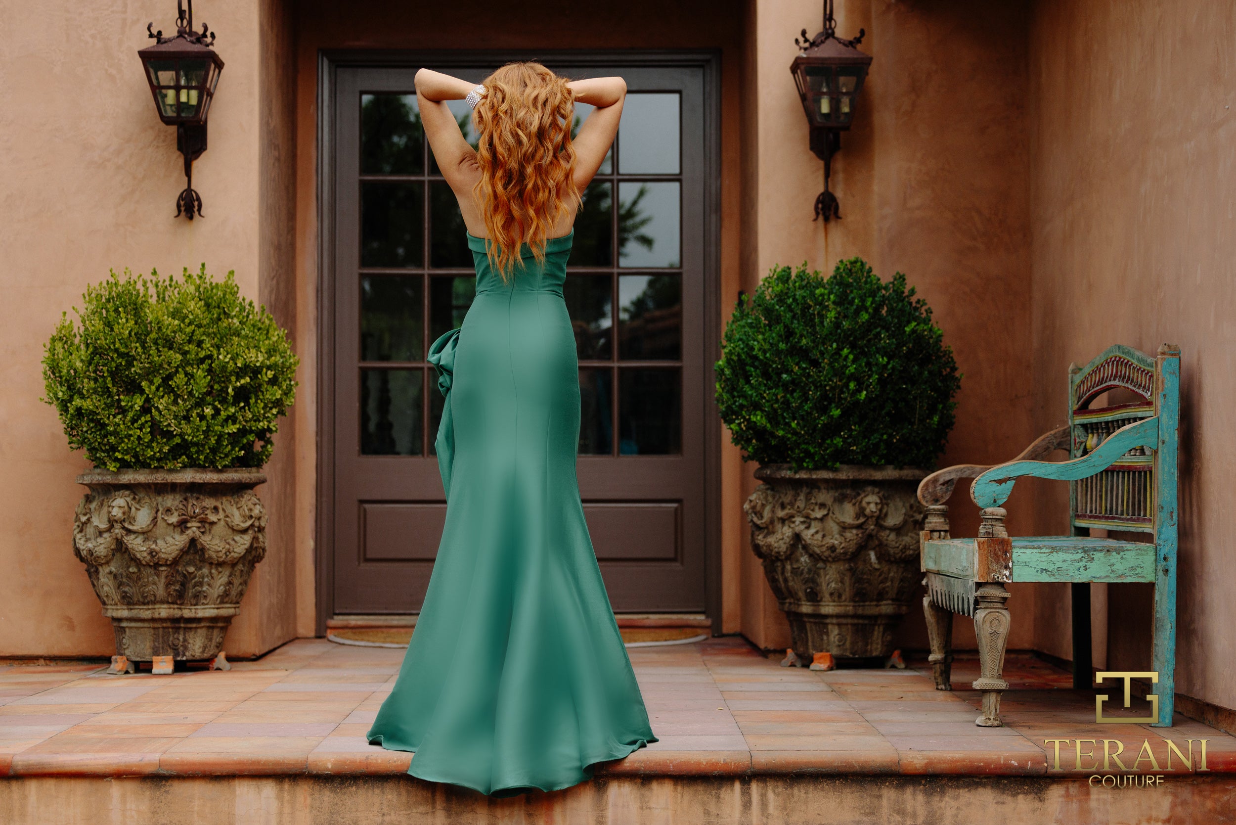 Terani Couture Prom Long Strapless Dress 2111P4019 - The Dress Outlet Emerald
