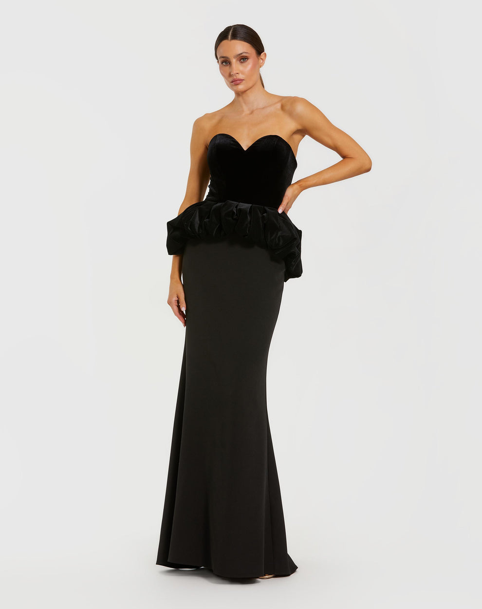 Prom Dresses Long Formal Ruffle Prom Dress Black