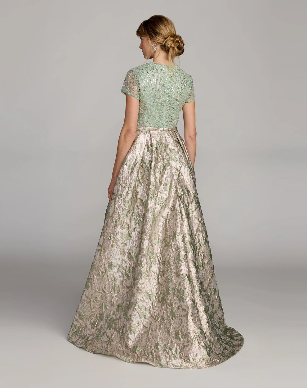 Mother of the Bride Dresses Sequin Long Formal Ball Gown Mother of the Bride Dress Mac Duggal 21183 Seafoam