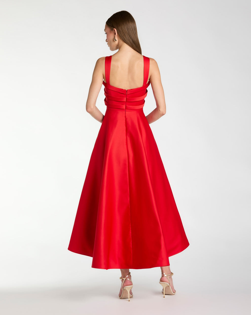 Cocktail Dresses A Line Short Tea Length Cocktail Dress Mac Duggal 21247 Red