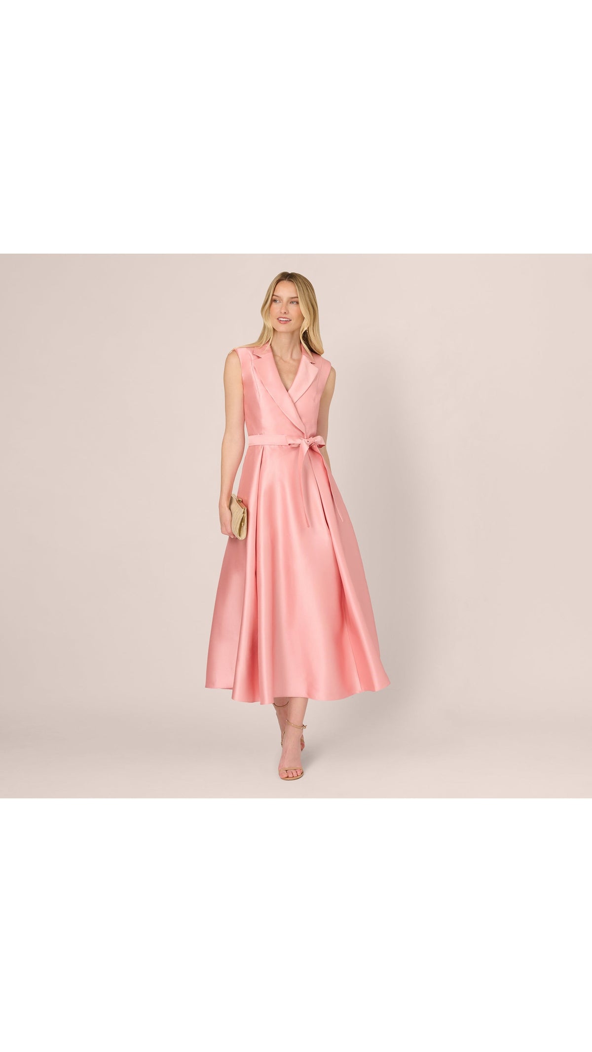 Adrianna Papell Sleeveless Mikado Suit Dress 212631