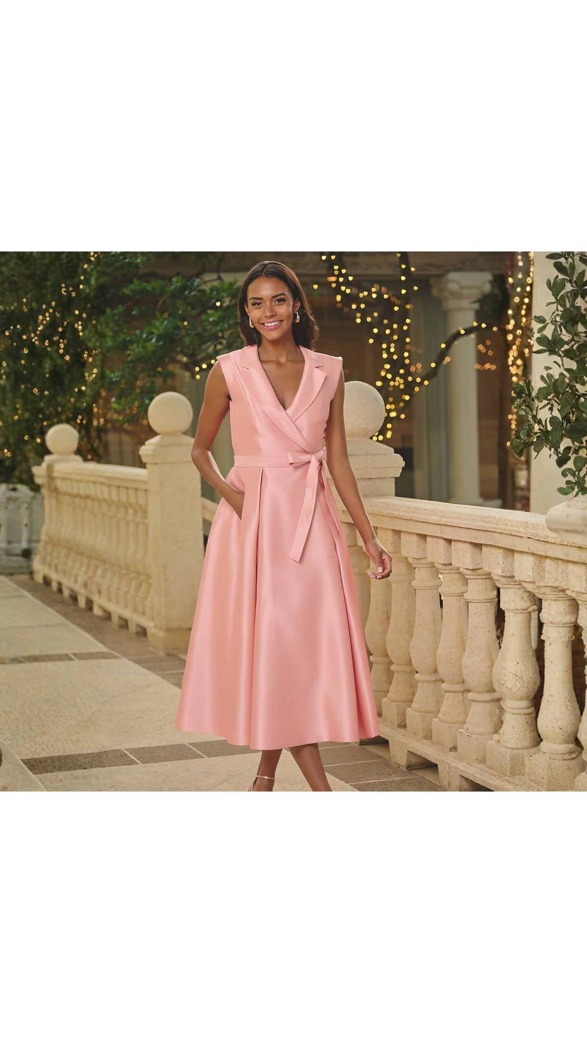 Adrianna Papell Sleeveless Mikado Suit Dress 212631