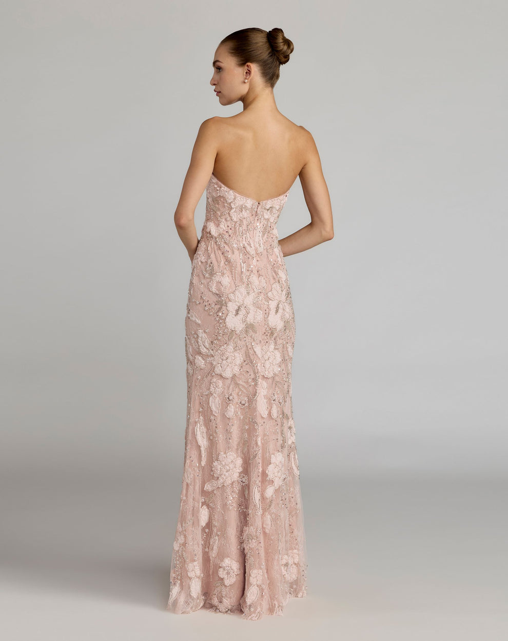 Prom Dresses Lace Formal Long Sequin Prom Dress Mac Duggal 21283 Porcelain