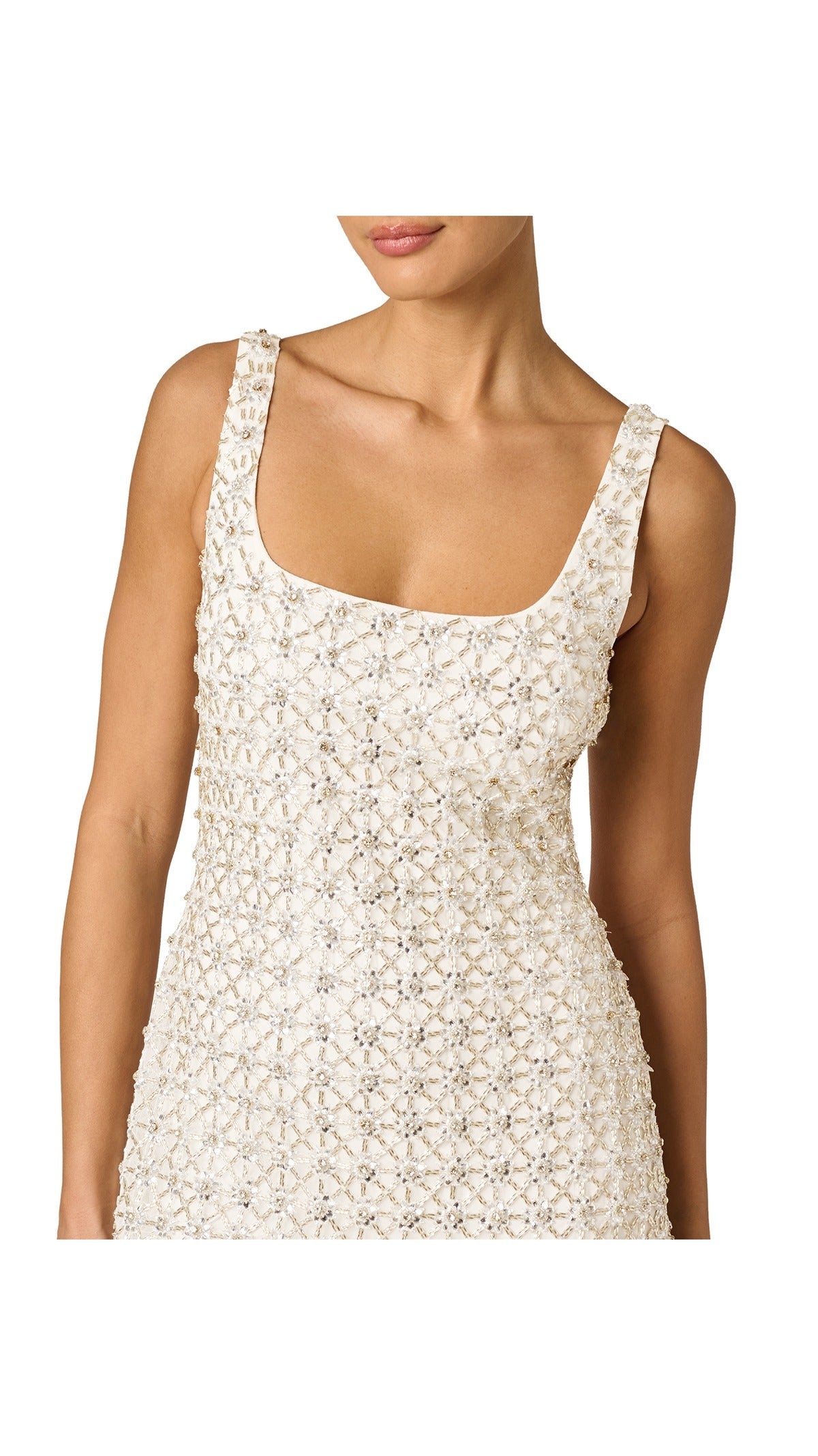 Adrianna Papell Sleeveless Beaded Sheath Mini Dress 213287