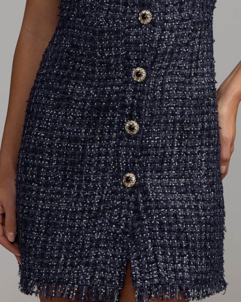 Crew High-Neck Mini Short Crepe Cocktail Fit & Flare Mac Duggal 21422